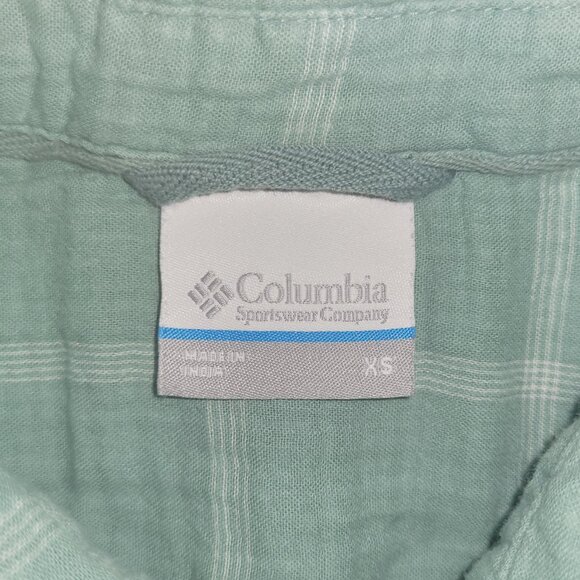 ❄️ XS | Columbia | Plaid Long Sleeved Button Down Shirt - Picture 5 of 6